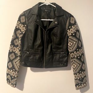 Funky Aztec Leather Jacket